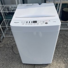 【リサイクルサービス八光　安心の3か月保証　配達・設置OK】ハイセンス　5.5㎏　全自動洗濯機　オリジナル ホワイト HW-E5503