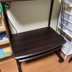 【お取引相手決定】ローテーブル ローパソコンデスク 濃い茶