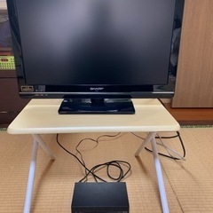 シャープ液晶テレビ21インチ（録画付きUSB-HDD）