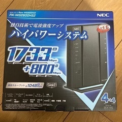 決断の早い方へ　NEC最新ルーター