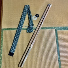 【竹刀】２本セット（竹刀袋、つば・止めゴム付き）110cm