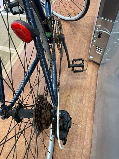 ロードバイク No.565 ネイビー BSR-70-TR 3×7(21段変速) ※サドル固着