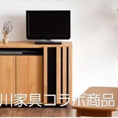 日本製 無垢材 (2021年購入) 幅90cm ハイタイプテレビ台
