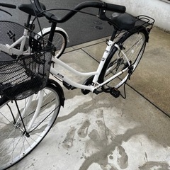 自転車（27インチ、白）