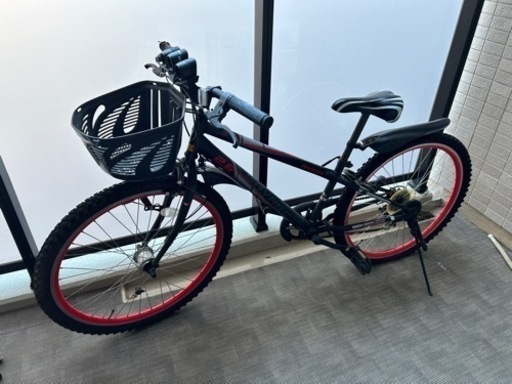 26インチ子供用自転車、6段ギア付き