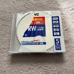 未使用　DVD-RW  5枚　　