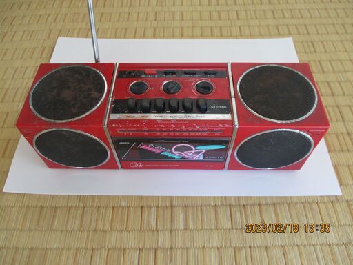 ■商談中～2/20:超稀少　SANYO  ラジオ受信機付テープレコーダー 　MR-Q4F　 1984  / 39年前・Made in Japan製