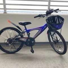 男の子用　自転車　22インチ　ヘルメット付　美品