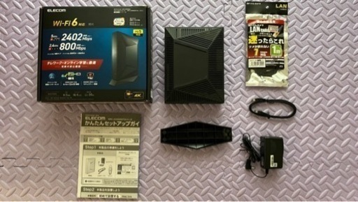 値下げ　エレコム　WRC-X3200GST3-B　光ケーブル1m付　無線　LAN  ルーター