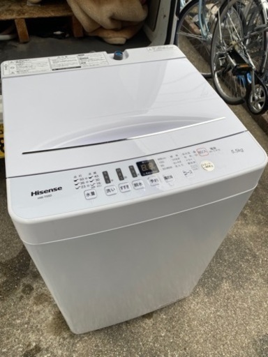 お薦め品‼️分解洗浄済み‼️ハイセンス洗濯機5.5kg 2020年