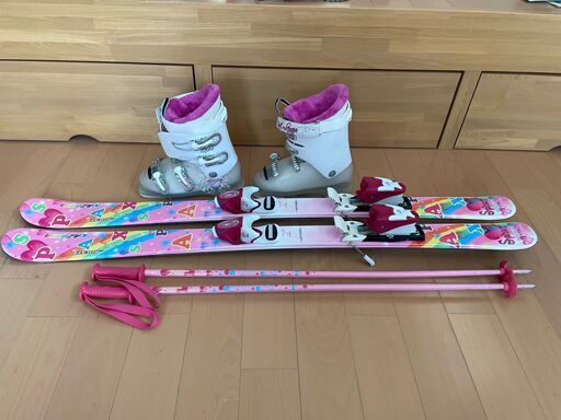 スキーセット 子供用 靴22.5cm 板116cm ストック90cm mymagicplans