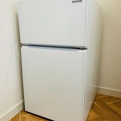 【新品同様】2ドア冷蔵庫・冷凍庫90L（アイリスオーヤマ / 2...