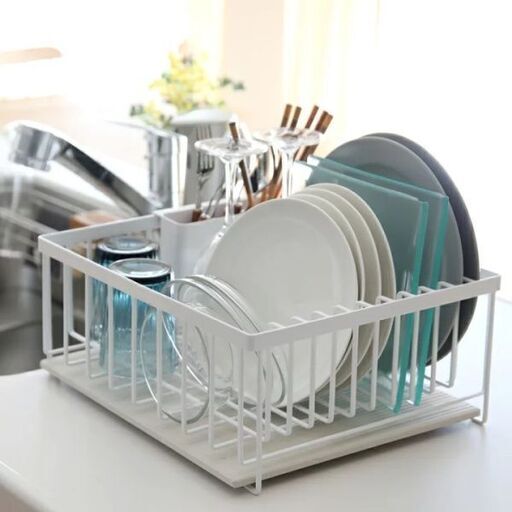 ◆新品！◆食器水切りカゴ【tower】ドライングプレート用水切りバスケット ワイド ◇新品！◇食器水切りカゴ【tower】ドライングプレート用水切り