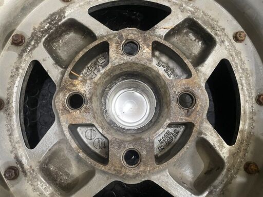 旧車ホイール DUNLOP TE-E 14インチ 4本 5.5J4HPCD114.3+9 希少 当時物