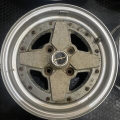 旧車ホイール DUNLOP TE-E 14インチ 4本 5.5J4HPCD114.3+9 希少