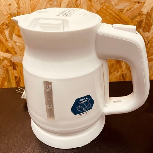 11305 TOPVALU 電気ケトル 2021年製 0.8L 2月19、25、26日　京都 条件付き配送無料！