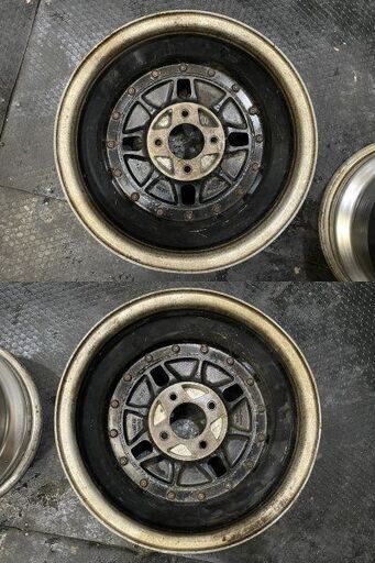 旧車ホイール HOSHINO RACING IMPUL ホシノレーシング インパル 16インチ 2本 8.5J4HPCD114.3-21 希少 当時物　(VHF357)クレジットカード QRコード決済可能