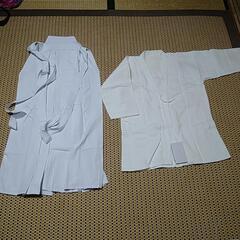 剣道 袴と道着のセット(白)