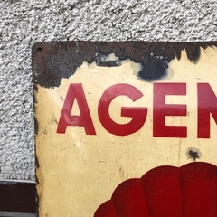 SHELL ビンテージ ドーム型サイン看板 1940s'