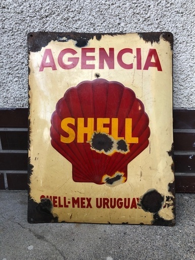 SHELL ビンテージ　ドーム型サイン看板 1940s'