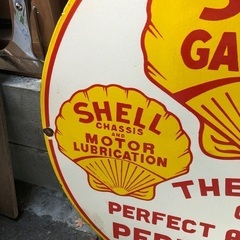 SHELL ビンテージ 大型看板 1960s'