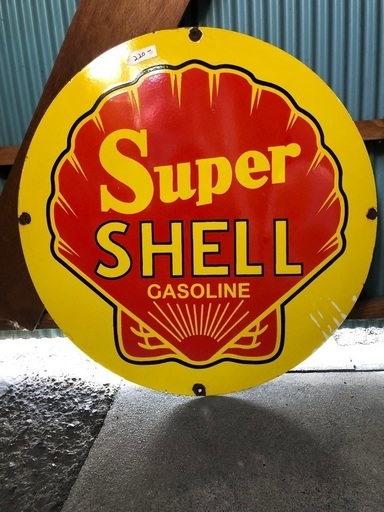 Super SHELL ビンテージ看板　大型サイン　1960s'