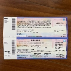 侍ジャパン宮崎キャンプ　2／22 入場整理券+駐車場+シャトルバス券