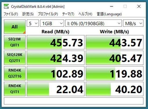 中古 外付けSSD 2TB SUNEAST Portable SSD USB3.1 Type-C SE-PSSD01AC-02TB 使用時間1943時間 札幌市 清田区 平岡