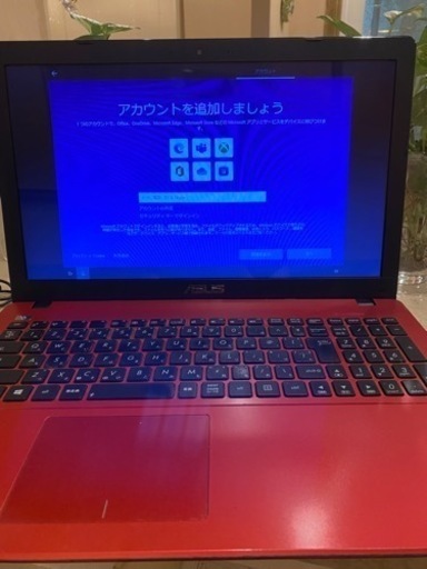 ノートパソコン ASUS K550CA-RED