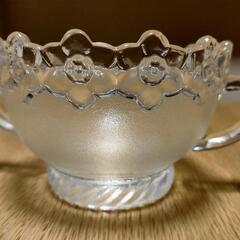 【未使用・美品】ガラス製デザート皿（Sasaki Glass）