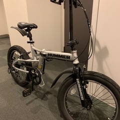 新品同様　ハマー　折り畳み自転車　ファット自転車