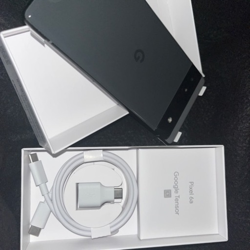 ジモティ最安級 新品simフリー pixel6a チャコール 128gb 白ロム判定◯ au