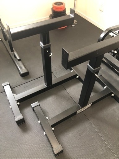 取引済】ベンチプレス一式(シャフト・プレート・セーフティスタンド