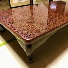 商談中【⚠️近日処分！】高級 津軽塗 座卓 テーブル  唐塗　全国配送可！