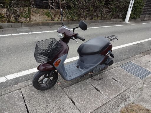 通勤通学の足に　原チャリ SUZUKI　LET'S 4　ブラウン　天草市　ヘルメットサービス