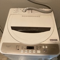 洗濯機 SHARP ES-GE4B 美品