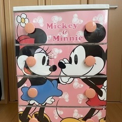 美品！ディズニー４段チェスト　ミッキー&ミニーちゃん
