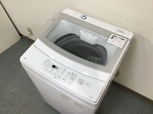 （4/1受渡済）JT6301【NITORI/ニトリ 6.0㎏洗濯機】激安品 2021年製 NTR60 家電 洗濯 全自動洗濯機 簡易乾燥機能付