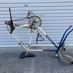 古い自転車フレーム3パナソニック