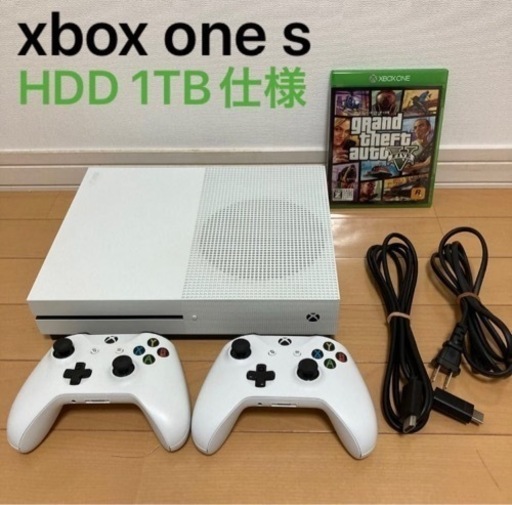 xbox one s HDD 1TB 動作品　コントローラー2個、GTA5ソフトセット