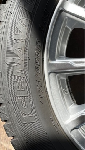 【少使用】スタッドレスタイヤ ホイールセット 4本セット 175/65R15 グッドイヤー アイスナビ6 1555+45-4H100 ウェッズエンクーガー