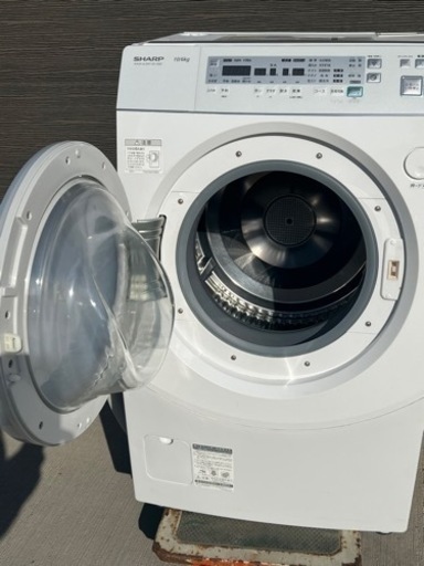 シャープ ドラム洗濯機 ES-V520-WL