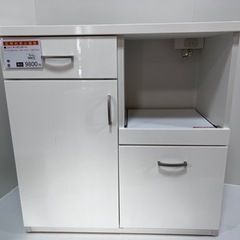 【美品】ニトリ キッチンボード 食器棚 コンセント付 80×40...