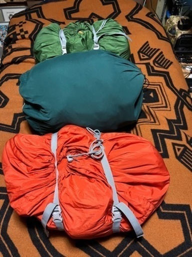 モンベル、camping research封筒型寝袋