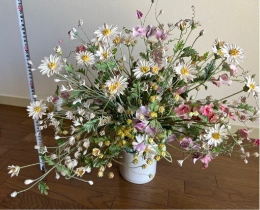 パンの花　可憐な花盛り　迫力ある大きさ　豪華　作家さん手作り一点物　粘土細工
