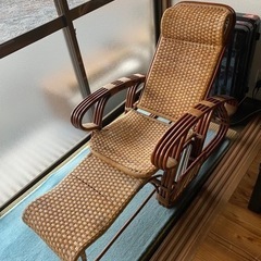 籐のリラックスソファー 座椅子