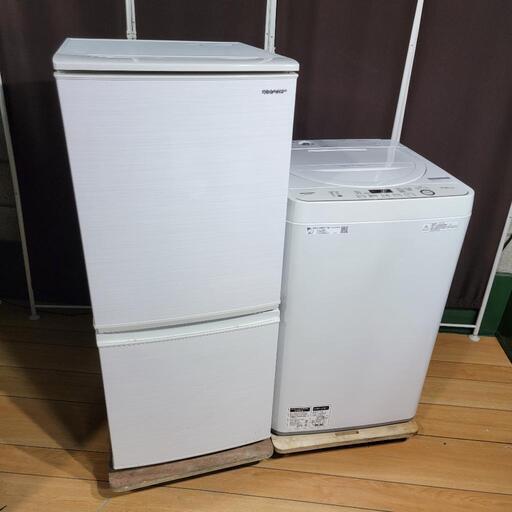 ‍♂️売約済み‼️設置まで無料‼️つけかえドア対応✨高年式2019年製✨SHARP 家電セット