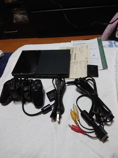 中古 プレステ2+ソフト8枚セット