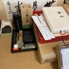 書道の道具や紙、額縁など(あげます)