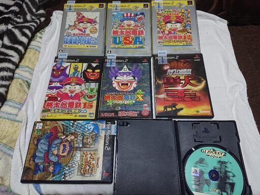 中古 プレステ2+ソフト8枚セット 中古 プレステ2+ソフト8枚セット